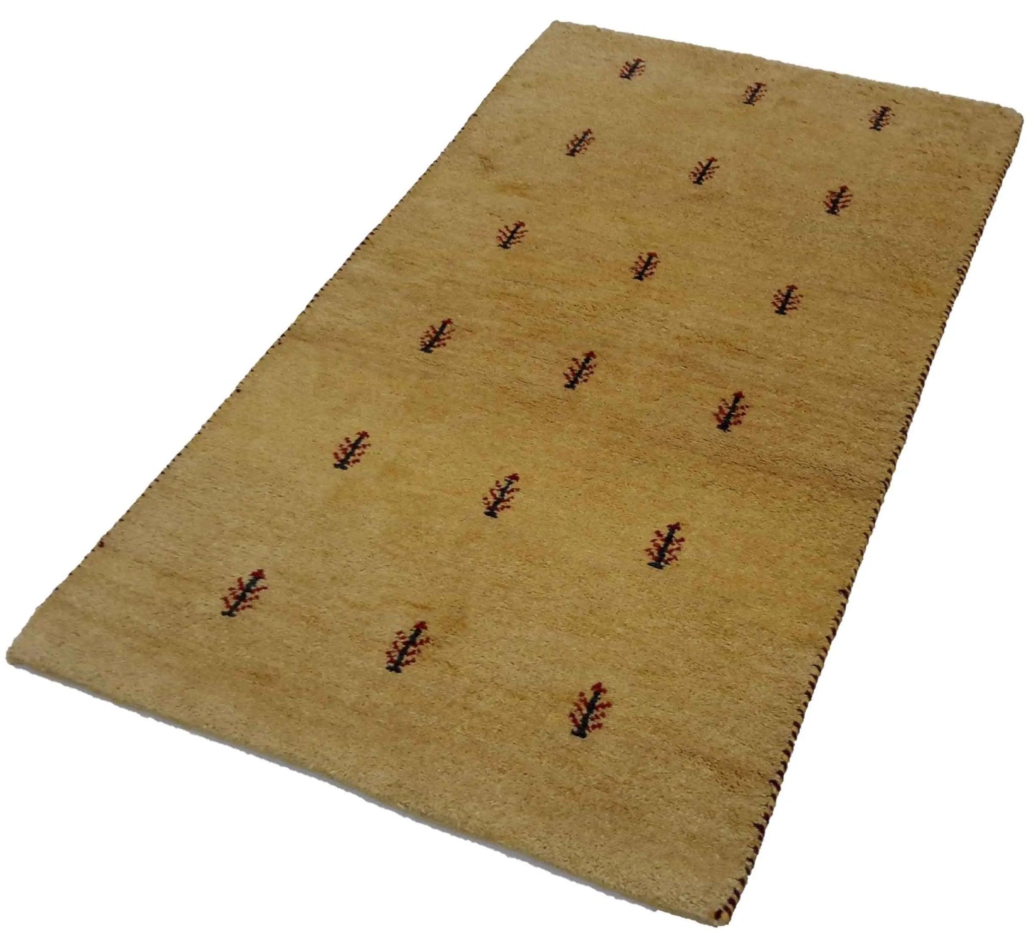 Canvello Hand Made Modern All Over Indo Gabbeh Rug - 2'11'' X 5'3''
