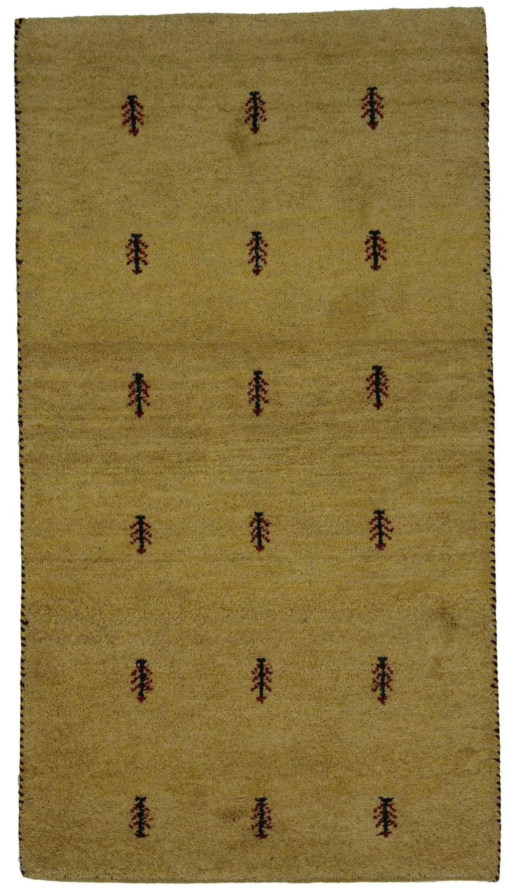 Canvello Hand Made Modern All Over Indo Gabbeh Rug - 2'11'' X 5'3''