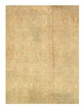 Canvello Ivory Fine Hand Knotted Antique Tabriz Rug 9'7'' X 13'11''