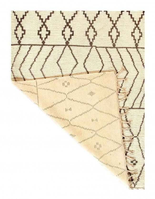 Canvello Ivory Fine Hand Knotted Moroccon 5'5'' X 7'3''
