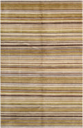 Canvello Modern Collection Hand-Knotted Lamb's Wool Area Rug- 5' X 7'11"