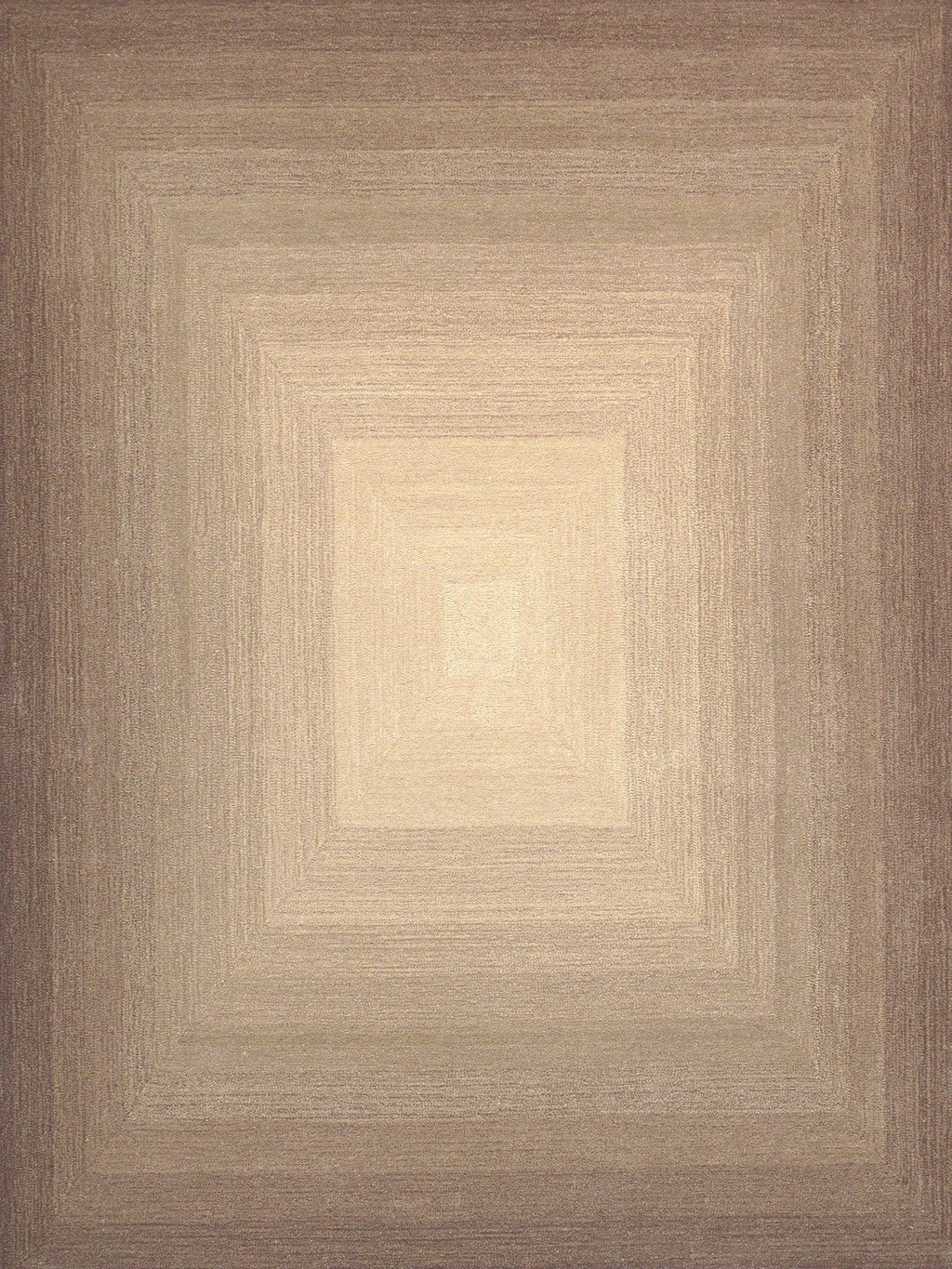 Canvello Modern Hand-Tufted Brown/Ivory Bsilk & Wool Area Rug- 5' X 8'