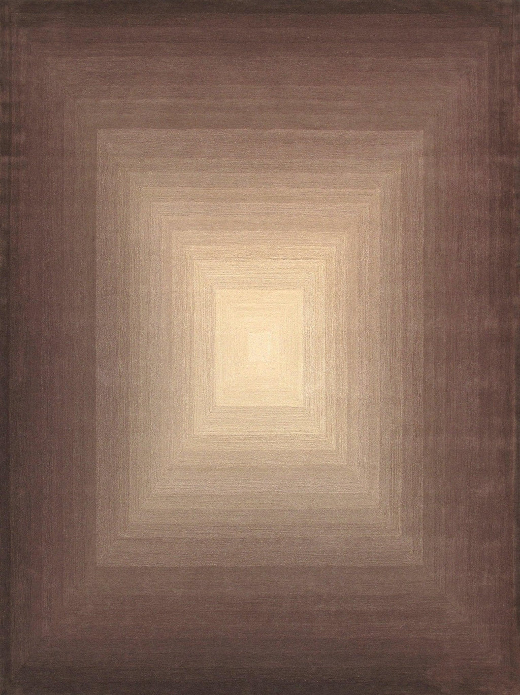 Canvello Modern Hand-Tufted Brown/Ivory Bsilk & Wool Area Rug- 5' X 8'