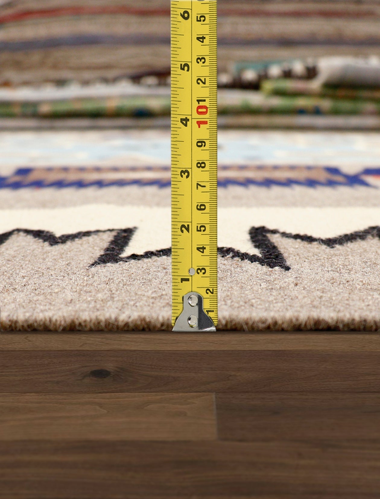 Canvello Modern Reversible Wool Mocha Area Rug- 8'1'' X 10'2''