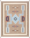 Canvello Modern Reversible Wool Mocha Area Rug- 8'1'' X 10'2''
