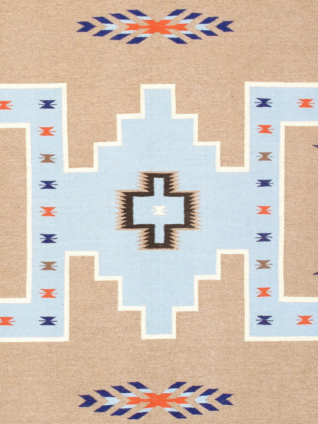 Canvello Modern Reversible Wool Mocha Area Rug- 8'1'' X 10'2''