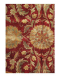 Canvello Red Color Fine Hand Knotted Agra Rug - 12' X 17'11''