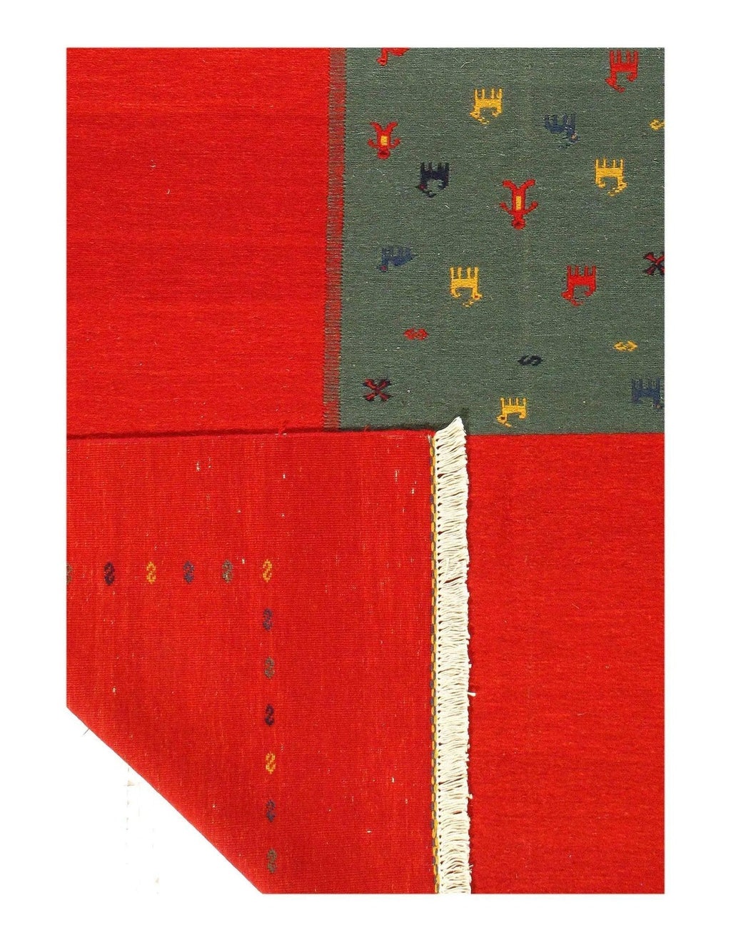 Canvello Red Sumac Gabbeh Design Rug - 8' X 10'
