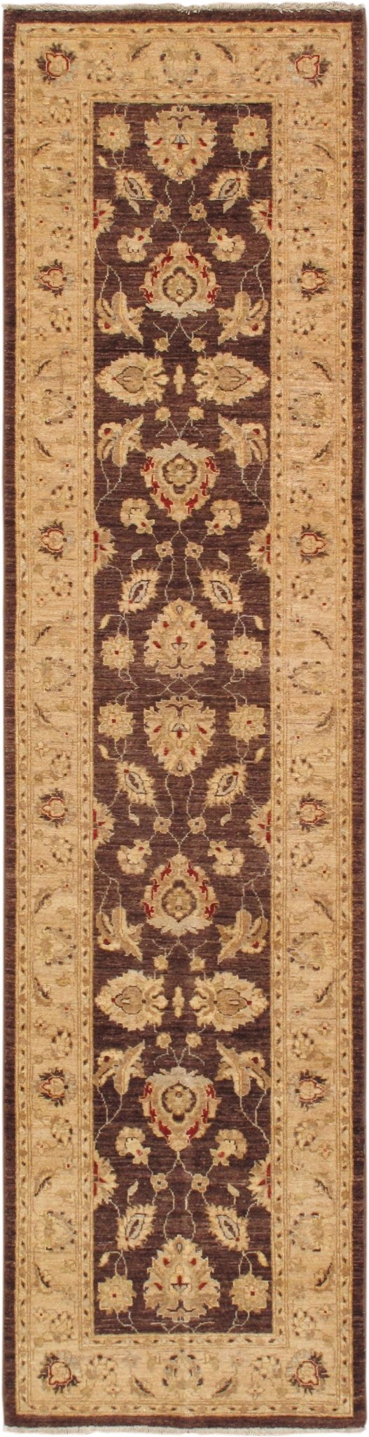 Canvello Sultanabad Hand-Knotted Lamb's Wool Runner- 2'6" X 10'2"