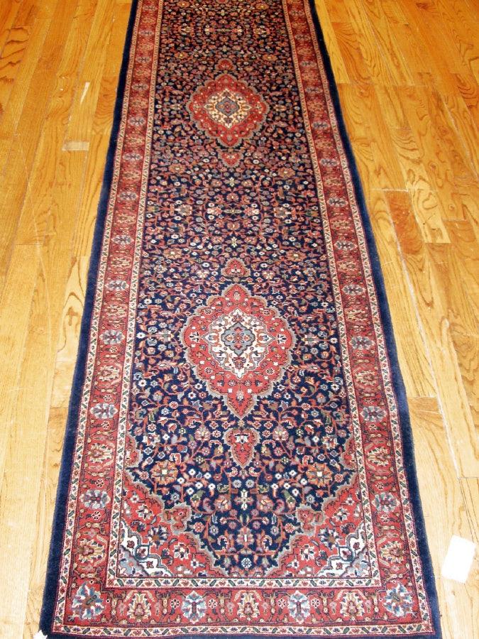 Canvello Tabriz Hand-Knotted Lamb's Wool Runner- 2'6" X 12'