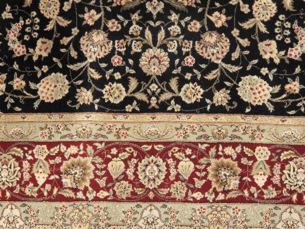 Canvello Tabriz Hand-Knotted Silk & Wool Area Rug- 9' X 12'