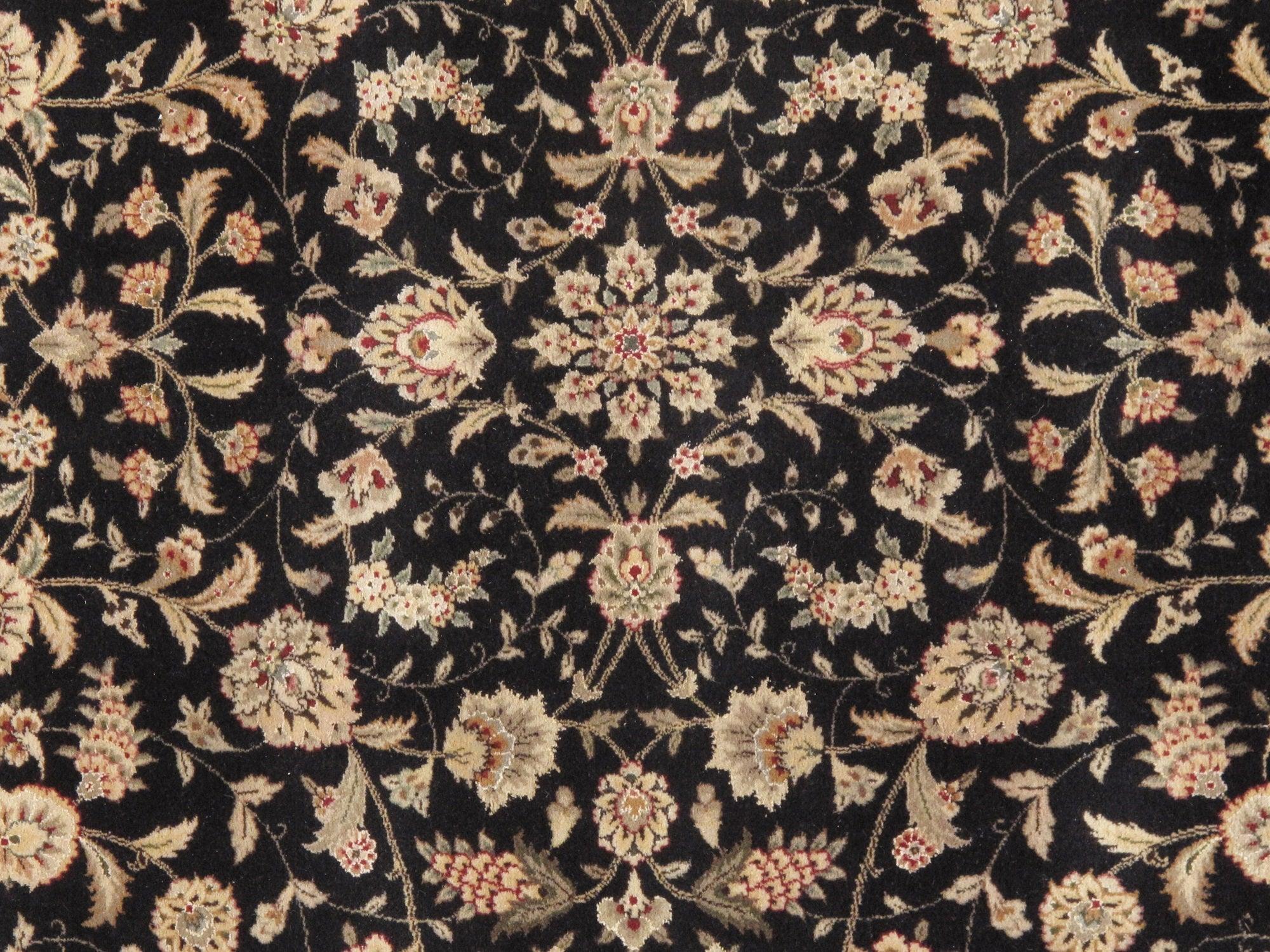 Canvello Tabriz Hand-Knotted Silk & Wool Area Rug- 9' X 12'