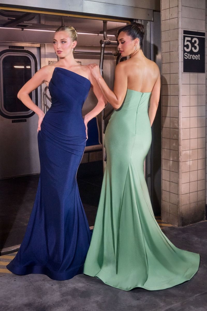 Stetch Satin Fitted Dress