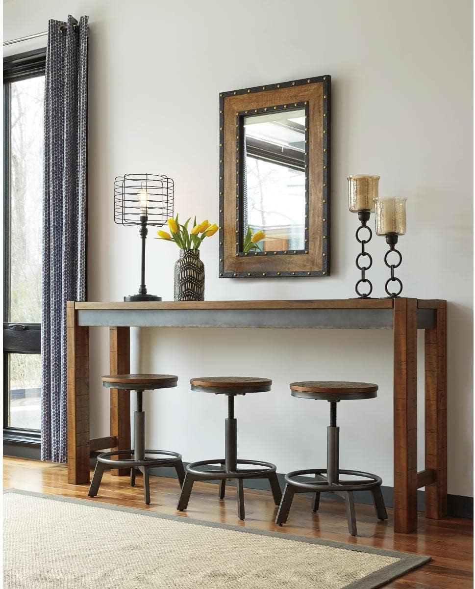 Torjin Urban Counter Height Dining Table Two Tone Brown