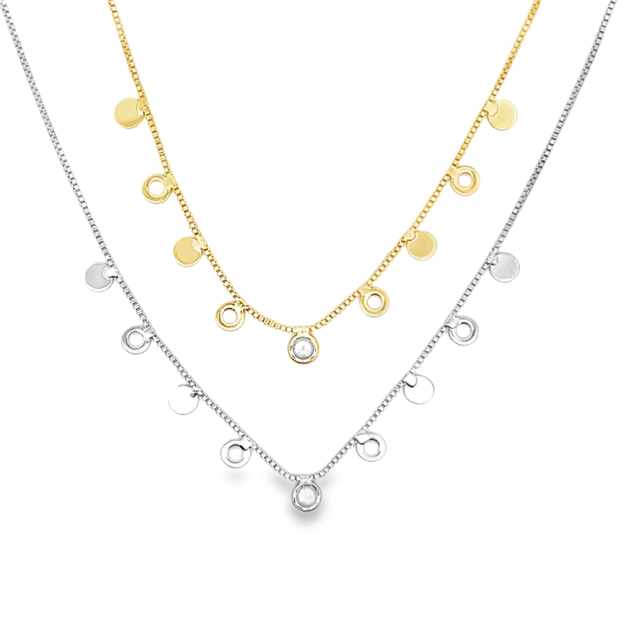CZ Dangle Cable Chain-1
