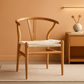 Natural Hemp Mid Century Woven Armchair Indoor Outdoor