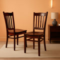 Groton Dining Room Chairs Mahogany Slat Back Set Of 2