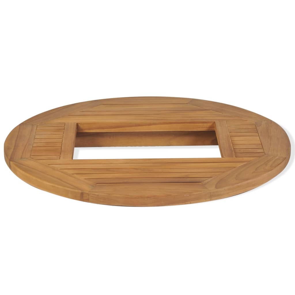 Beer Crate Tabletop Teak 27.6"