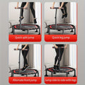 Indoor Fitness Trampoline with Handrail