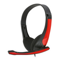 FREESTYLE HI-FI STEREO HEADSET + MIC FH4088O ČERVENÝ [ (FH4088R)