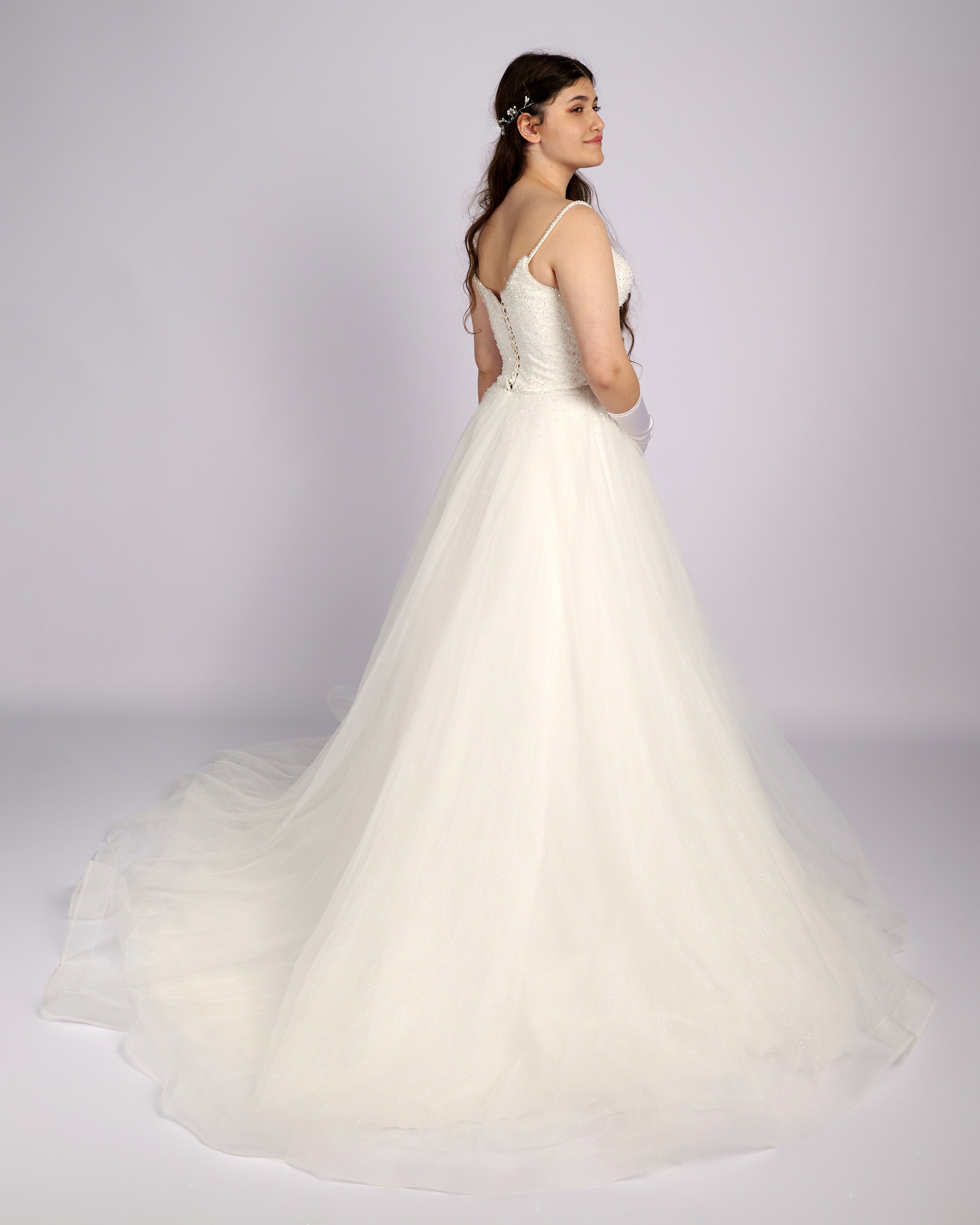Celestine Crystal Beaded Wedding dress