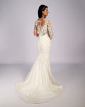 Estelle Rhinestone Hand Beaded Mermaid Bridal Gown Wedding Dress