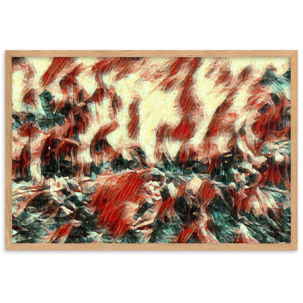 DANCE ME LIKE THE RAIN THAT BURNING OUT THE FIRE AROUND ME Velvet Framed Poster