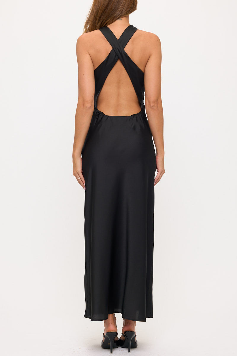 Satin Maxi Dress