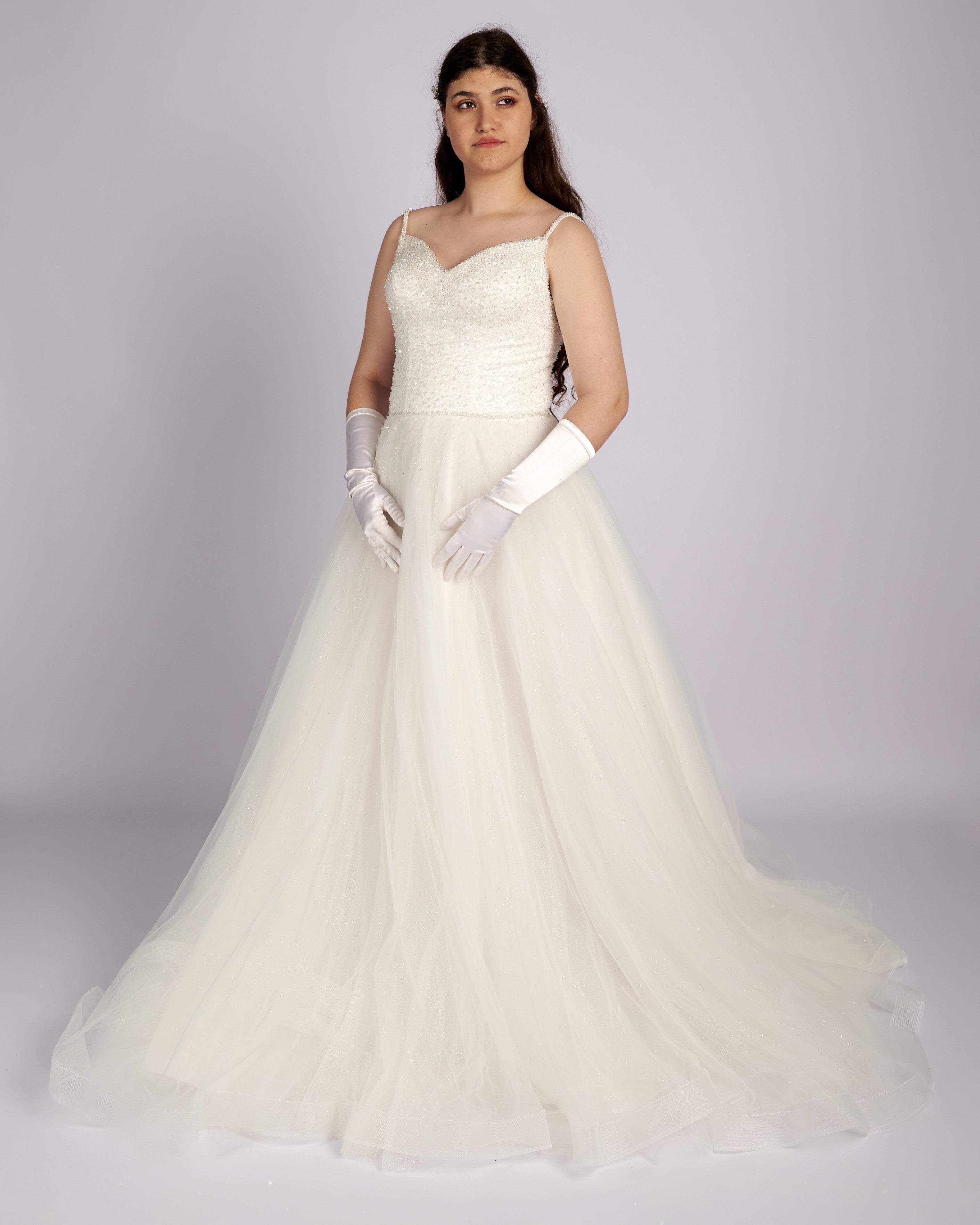 Celestine Crystal Beaded Wedding dress