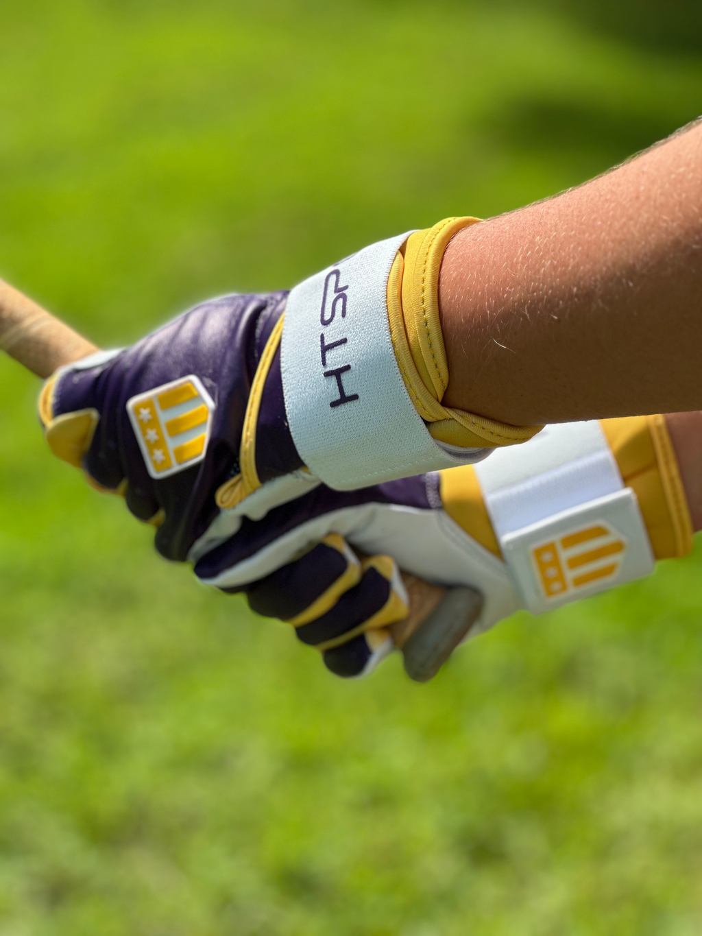 Long Cuff Purple with White Palm