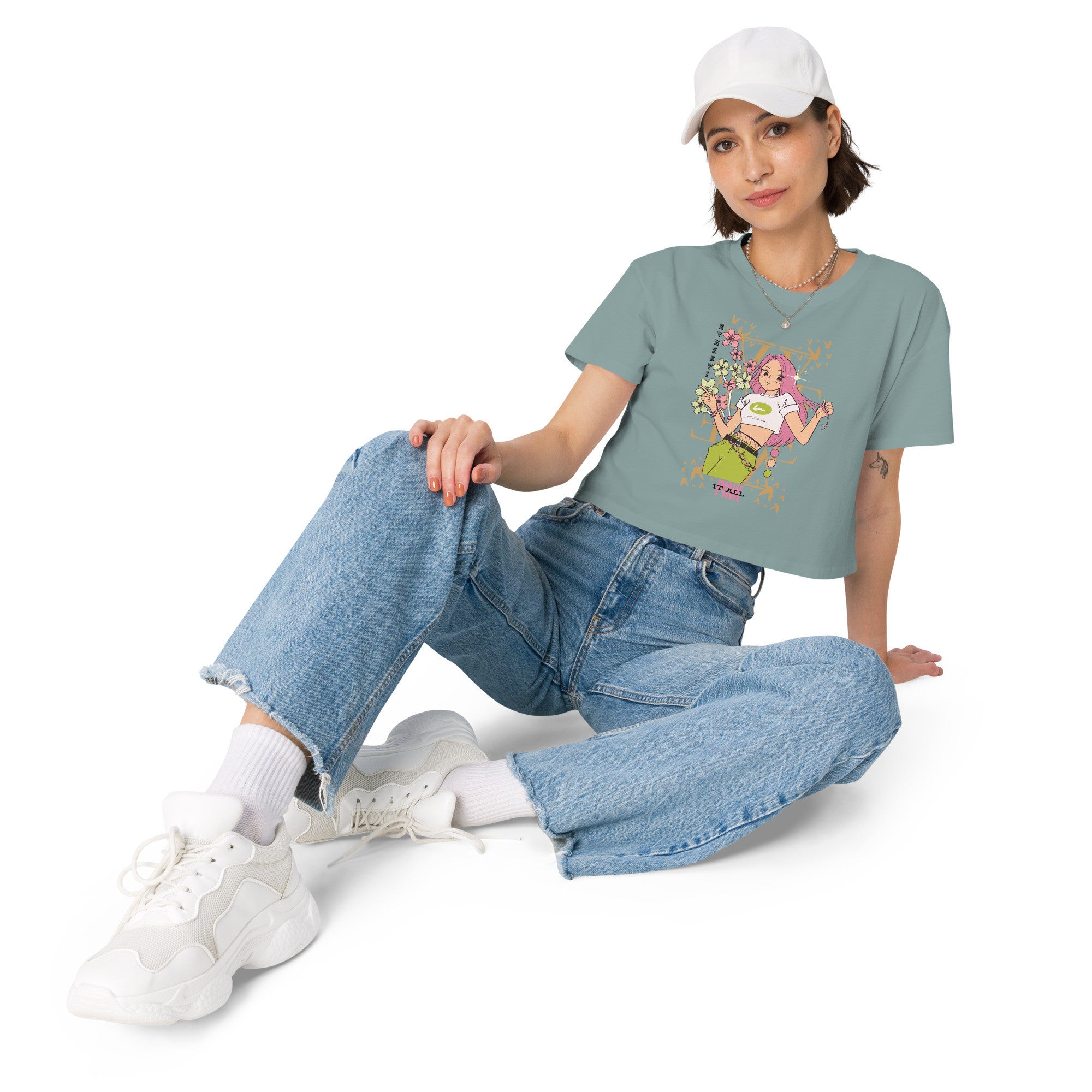 Aphrodite Pink It All Crop Top