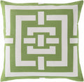 Greenisland Green Geometric Pattern Throw Pillow - Clearance