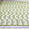 Beaded Lace Fabric Embroidered on 100% Polyester Net Mesh | Lace USA - 40103W-BP