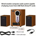NNETM Wooden Subwoofer Stereo System with USB