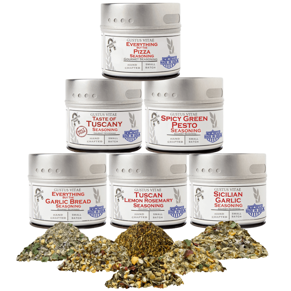 Italian Seasoning Gift Set - Tastes of Italy - Artisanal Spice Blends Six Pack