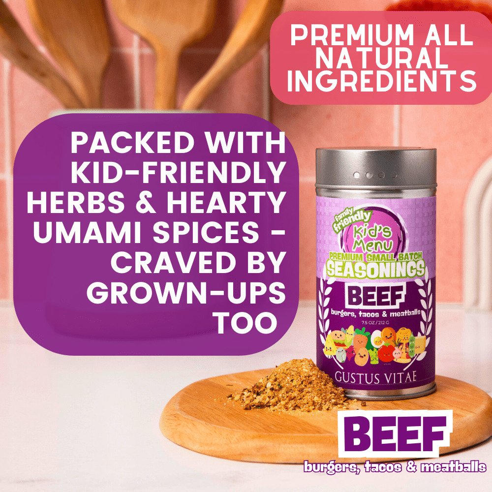 Kid’s Menu: Beef: Burgers, Tacos & Meatballs Seasoning