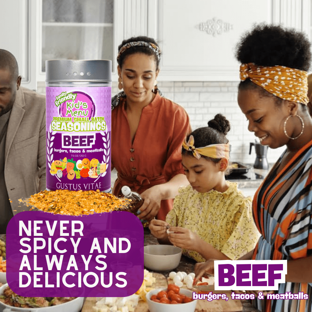 Kid’s Menu: Beef: Burgers, Tacos & Meatballs Seasoning