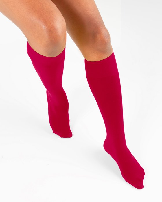 Knee Highs 70 Denier - Red