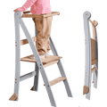 Learning Tower: Foldable Step Stool for Toddlers - Gray-0