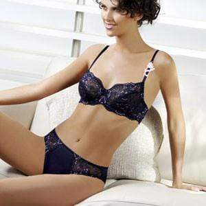 Sheer Lace Bra Lavinia Night Shadow Blue