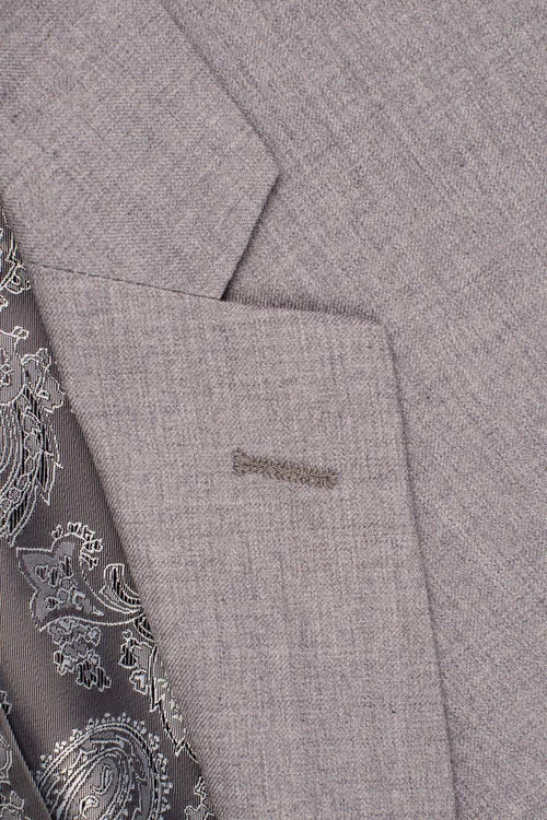 "Madison" Heather Grey Suit Jacket Notch (Separates)