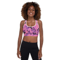 Bone Camo Pink Padded Sports Bra
