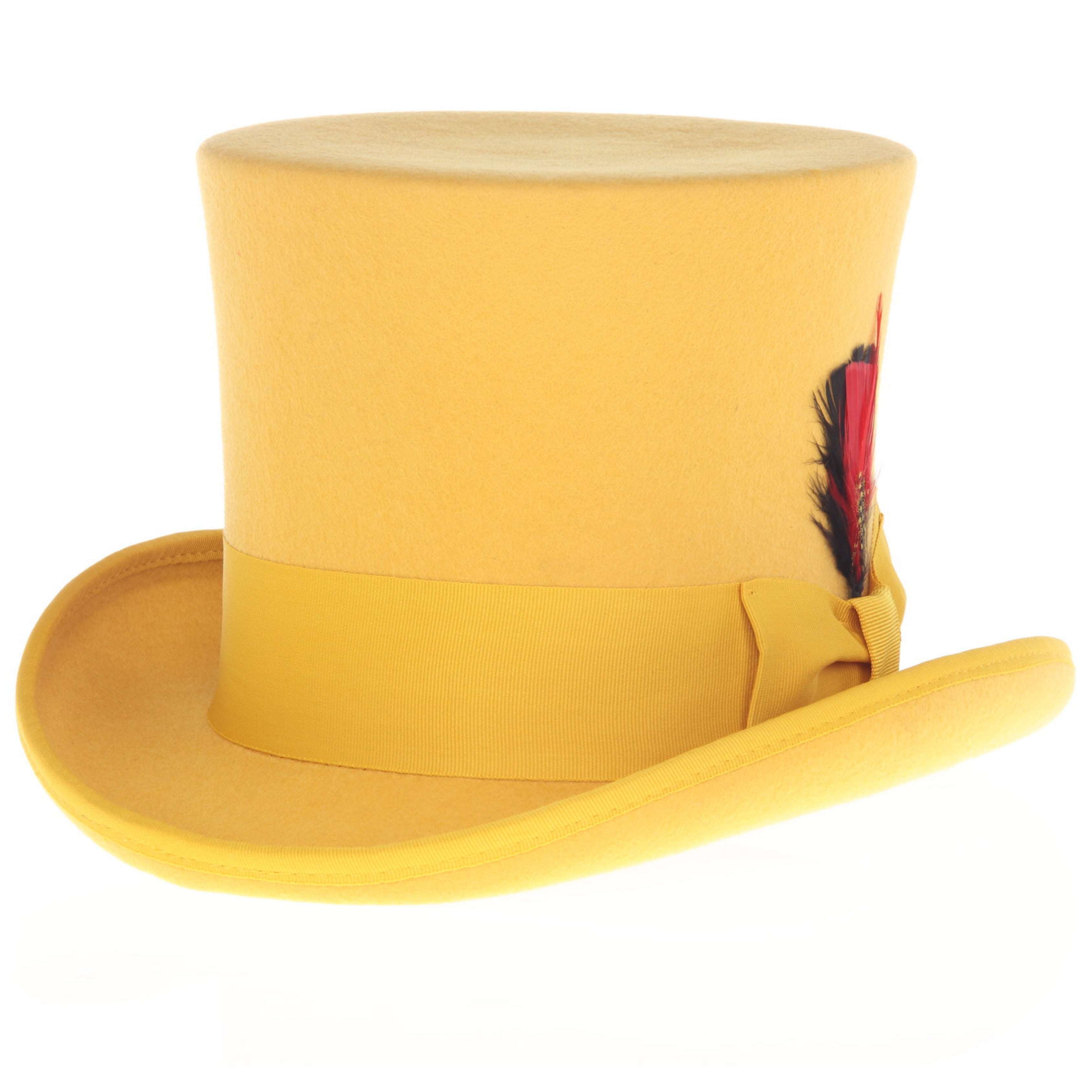 Premium Wool Gold Top Hat-2