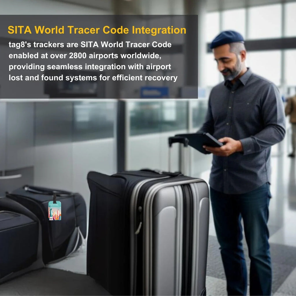 Smart Bag Security Tag-New York [Pack 2]