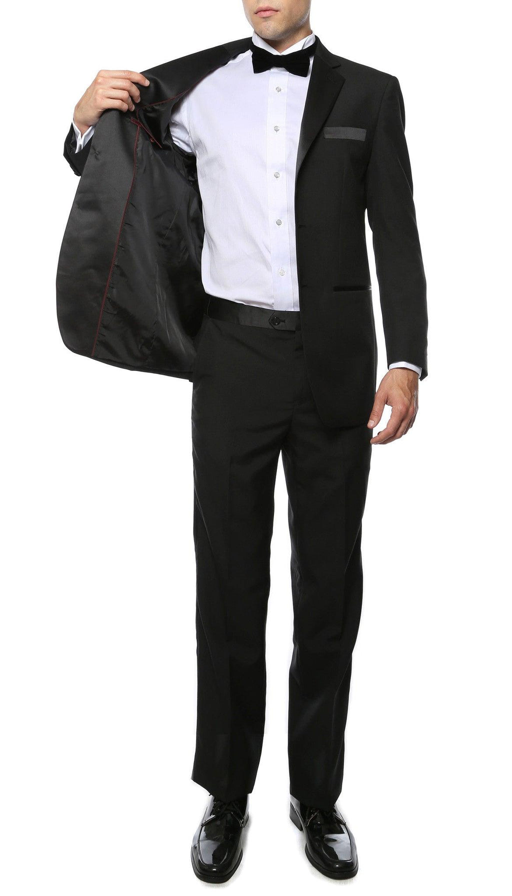Paul Lorenzo MMTUX Black Regular Fit 2pc Tuxedo-2
