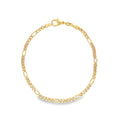 3mm Figaro Chain Anklet (E44)