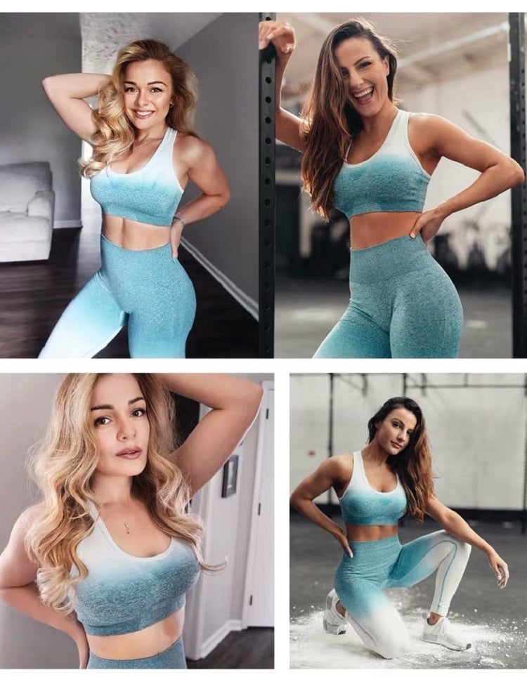 women gym clothes sports bra and leggings gym sportswear