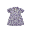 Arrival Summer Girls Dense Floral Pattern Short Sleeves Beaded Design Dress