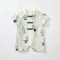 Summer Arrival Baby Unisex Short Sleeves Cute Panda Pattern Rompers