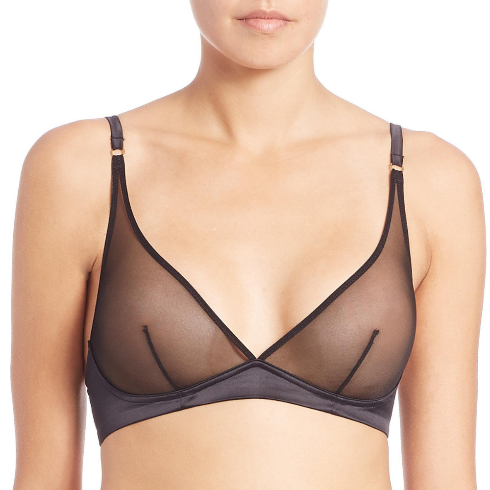 Sexy Sheer Wire-Free Triangle Bra Addiction Glamour